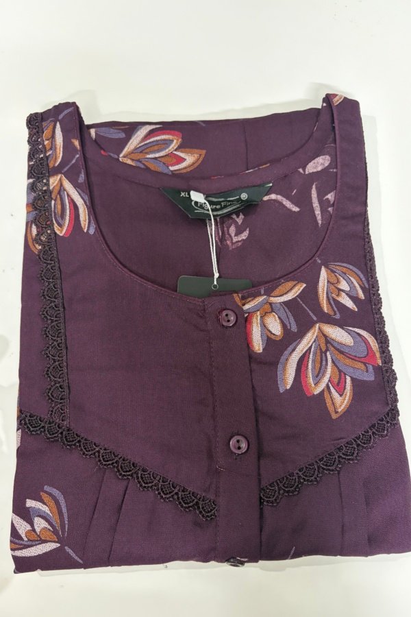 Figure Fine Alpine Nighty XL Maroon #001690