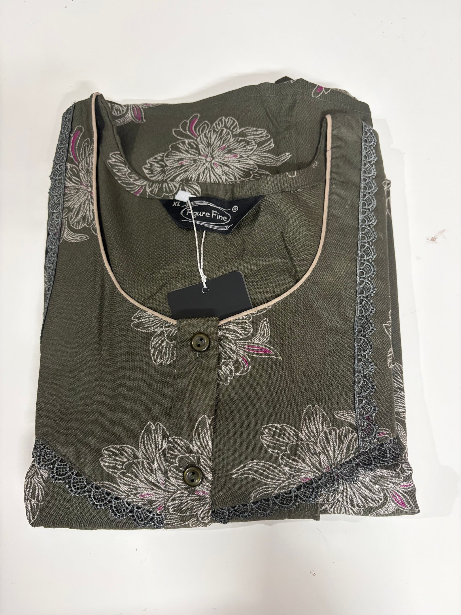 Figure Fine Alpine Nighty XL Olive #001694