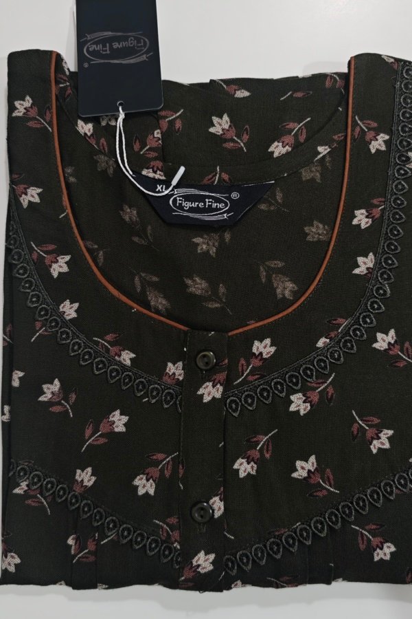 Figure Fine Alpine Nighty XL Black #001919