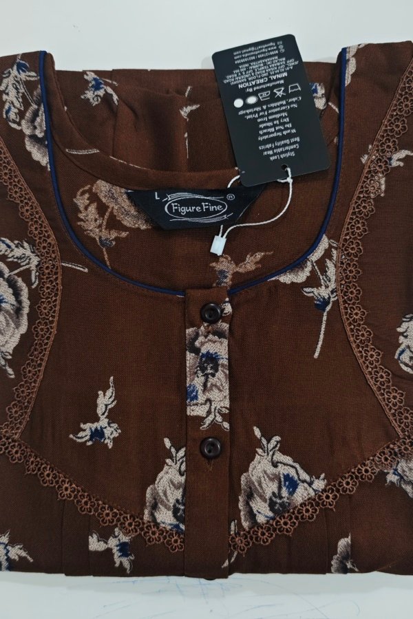 Figure Fine Alpine Nighty L Brown #001796