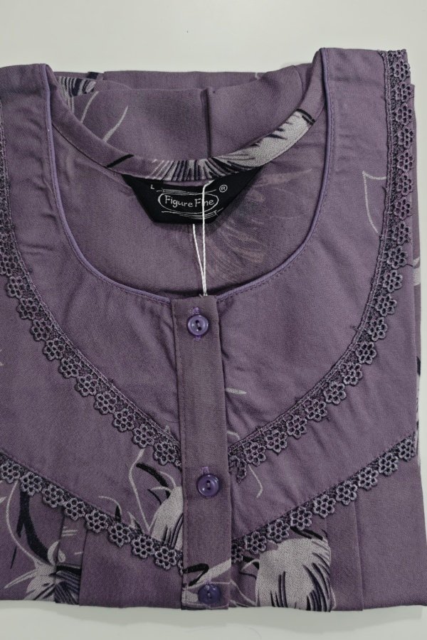 Figure Fine Alpine Nighty L Purple #001813