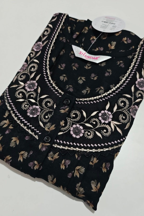 Shandar Premium Nighty XXL Black #002080
