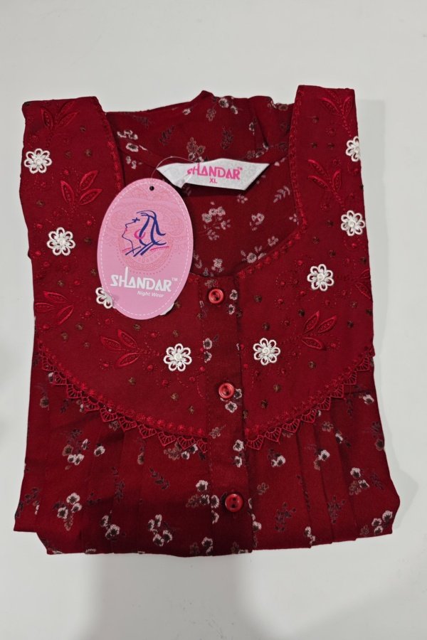 Shandar Premium Nighty XL Crimson #001176