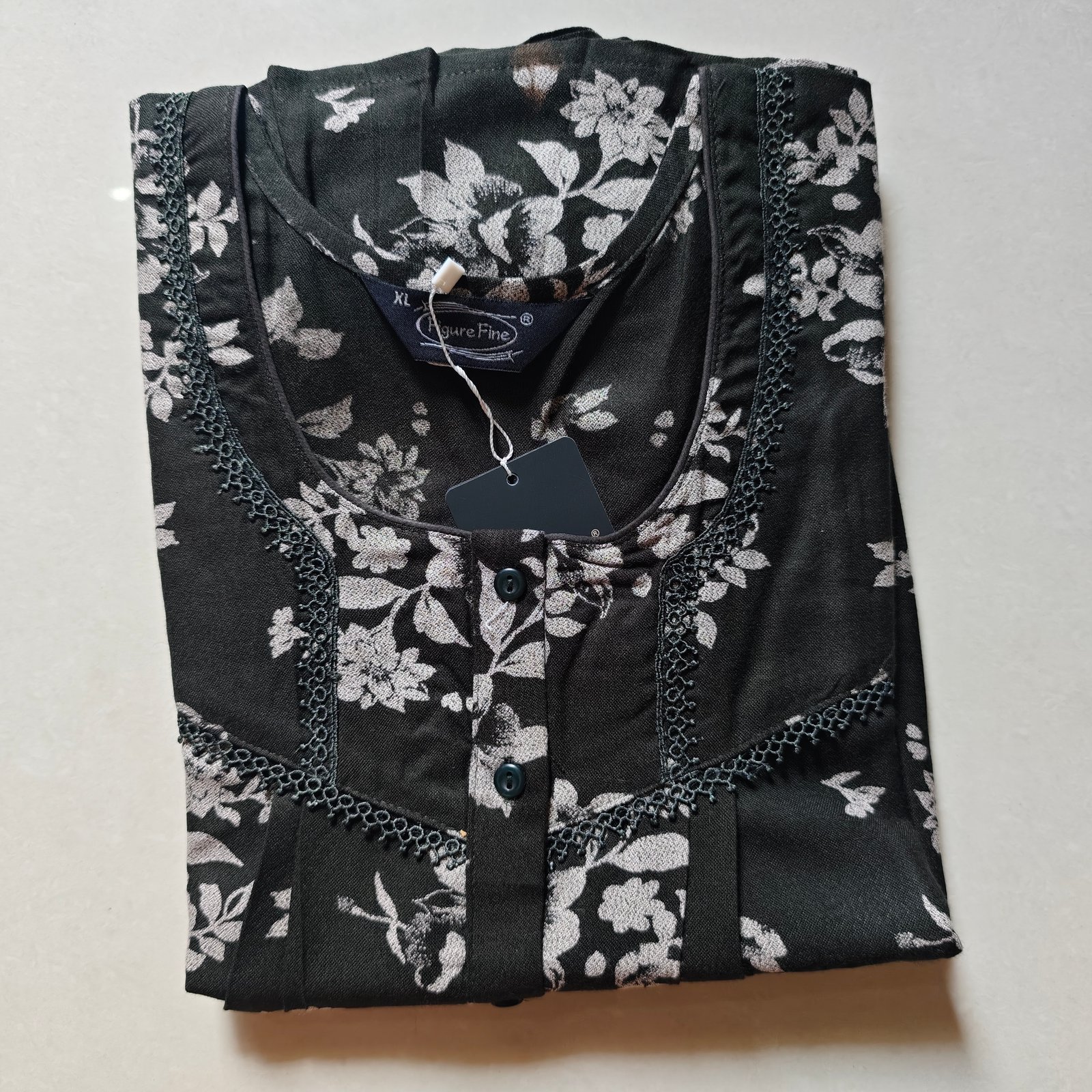 Figure Fine Alpine Nighty XL Black #002423