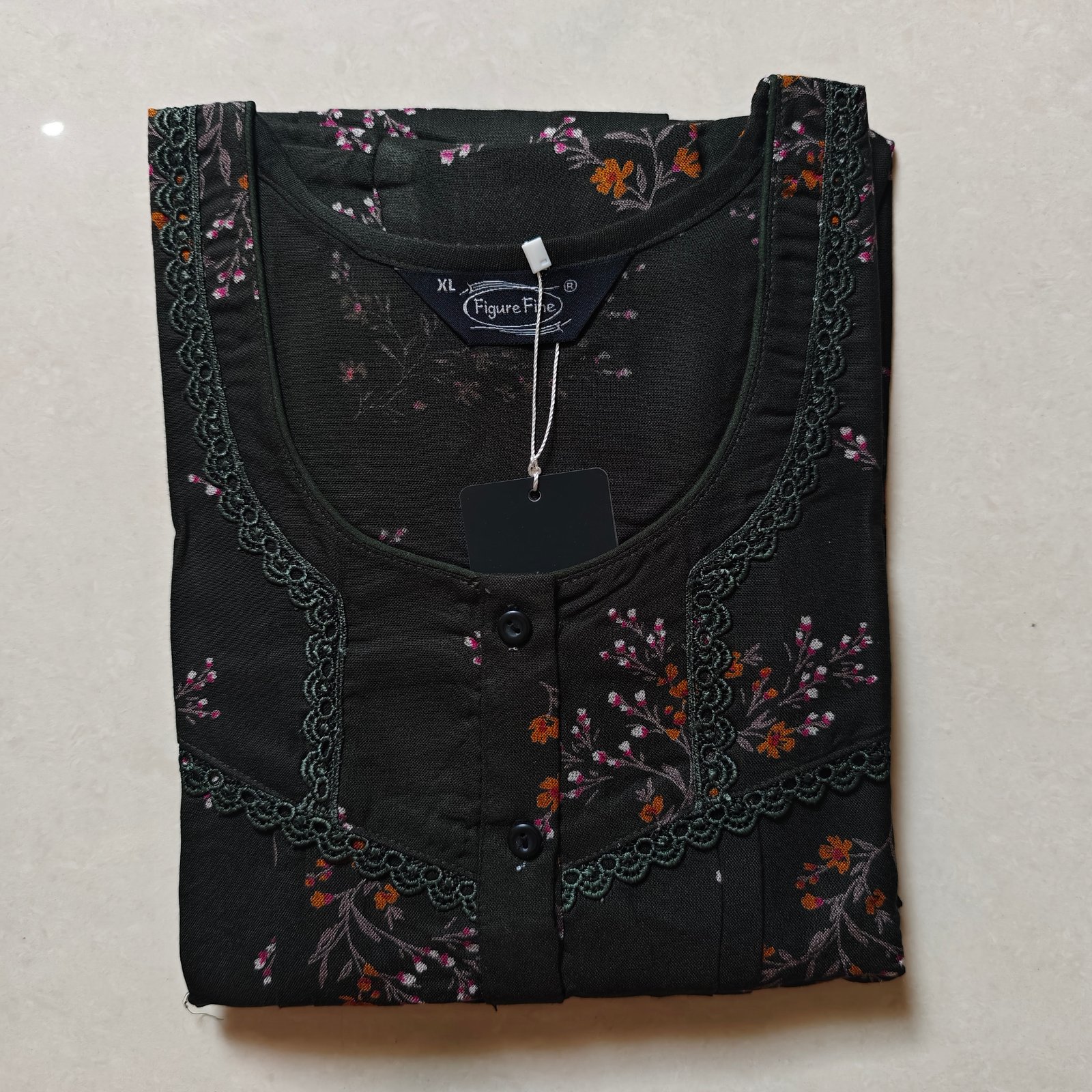 Figure Fine Alpine Nighty XL Black #002411