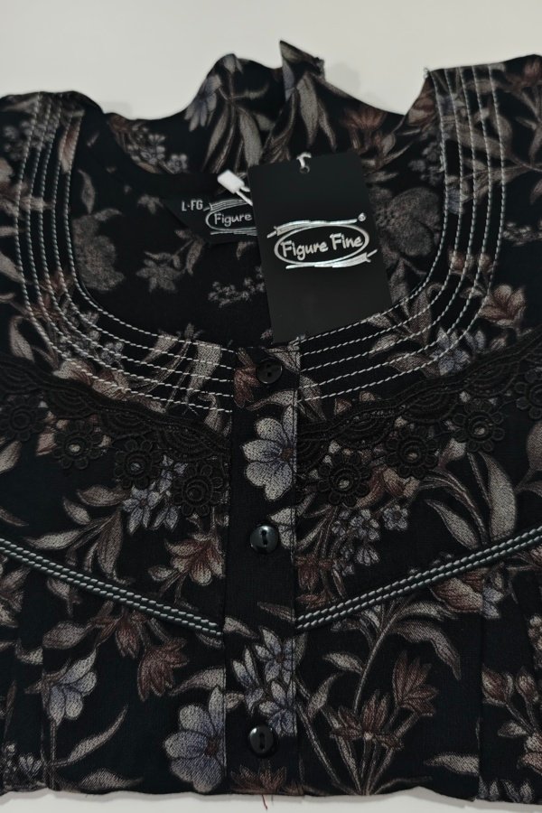 Figure Fine Alpine Nighty L Black #002590