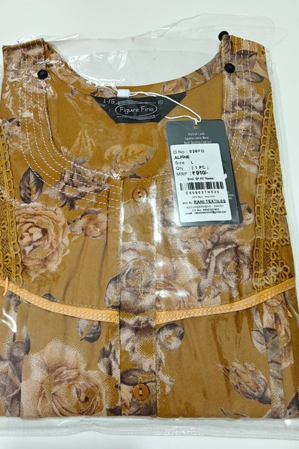 Figure Fine Alpine Nighty L Olive #002584
