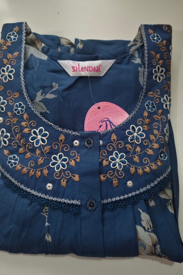Shandar Premium Nighty L Blue #002538
