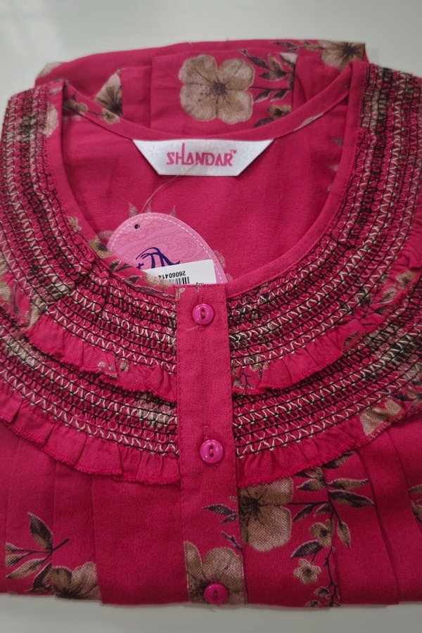 Shandar Premium Nighty L Hot Pink #002543