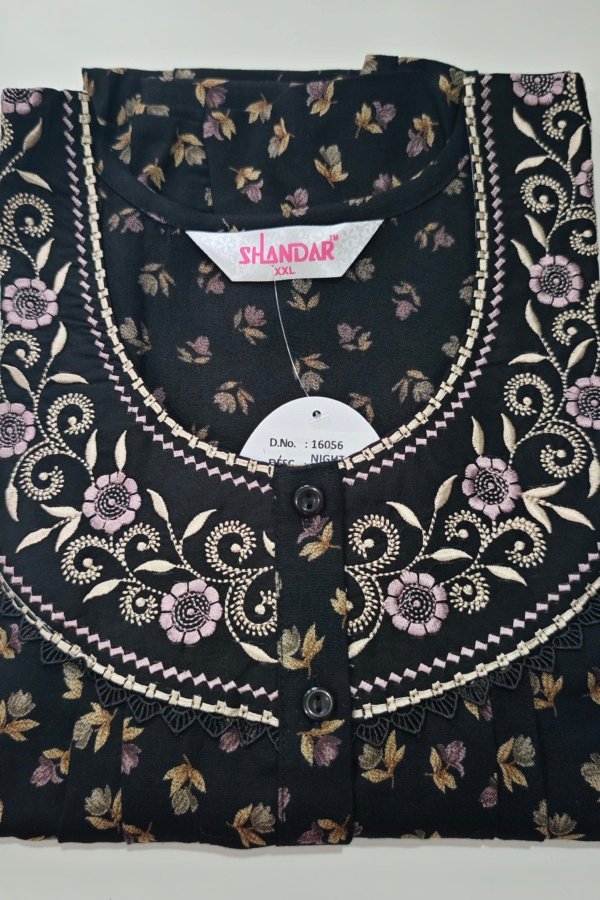 Shandar Premium Nighty XXL Black #002527
