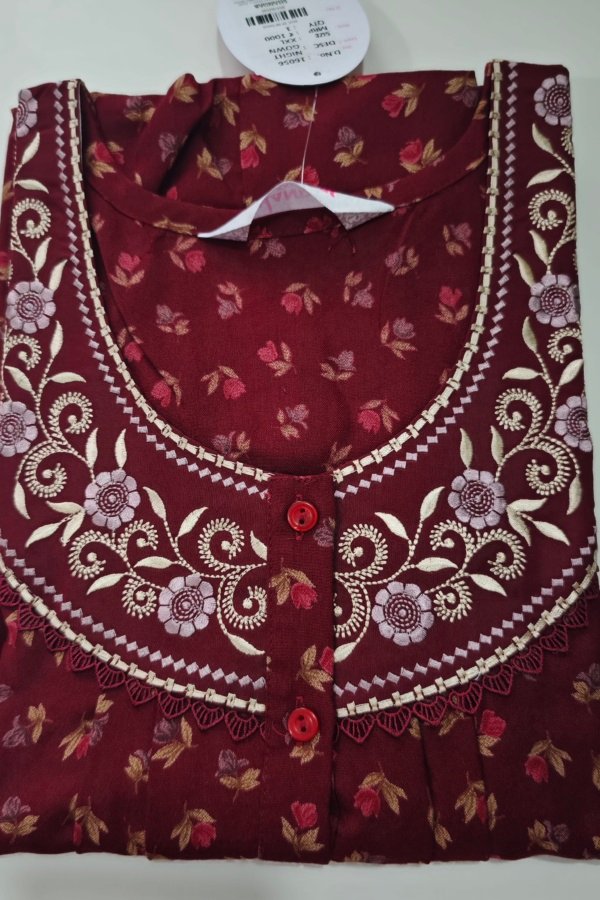 Shandar Premium Nighty XXL Crimson #002524