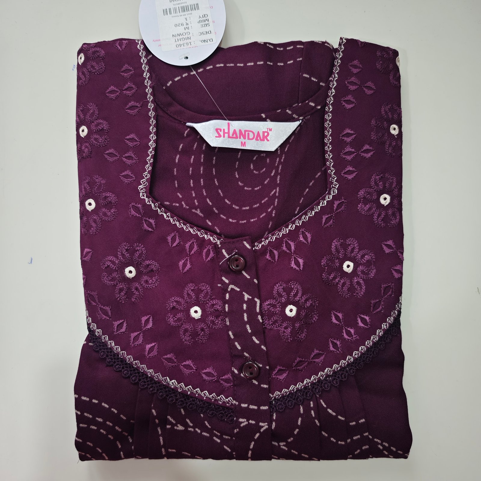 Shandar Premium Nighty M Purple #002515