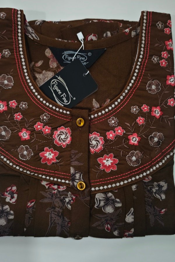 Figure Fine Alpine Nighty L Brown #002582