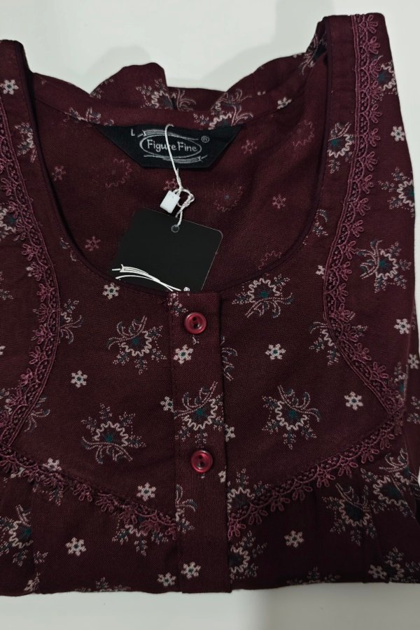 Figure Fine Alpine Nighty L Crimson #002631