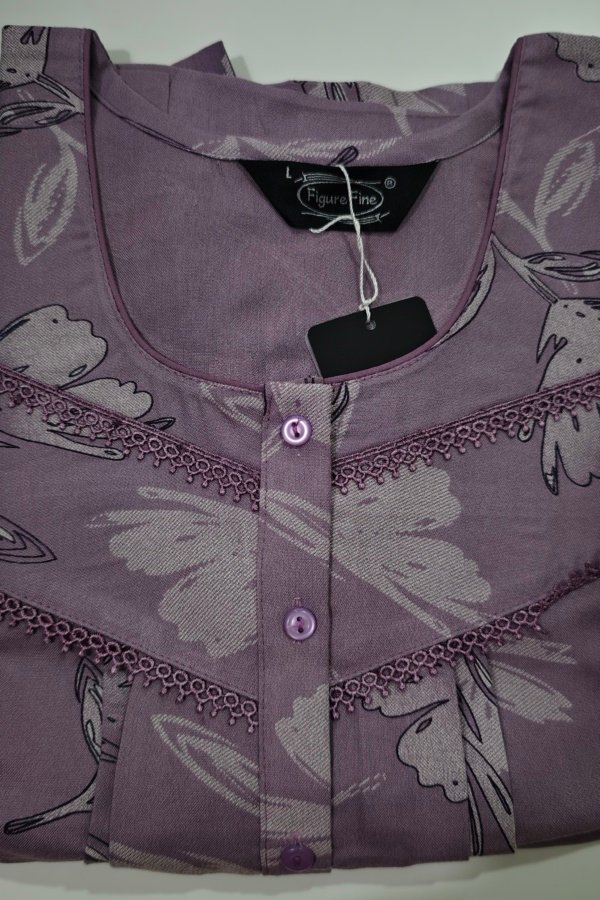 Figure Fine Alpine Nighty L Purple #002634