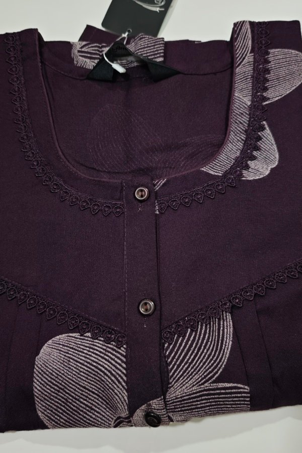 Figure Fine Alpine Nighty L Maroon #002630