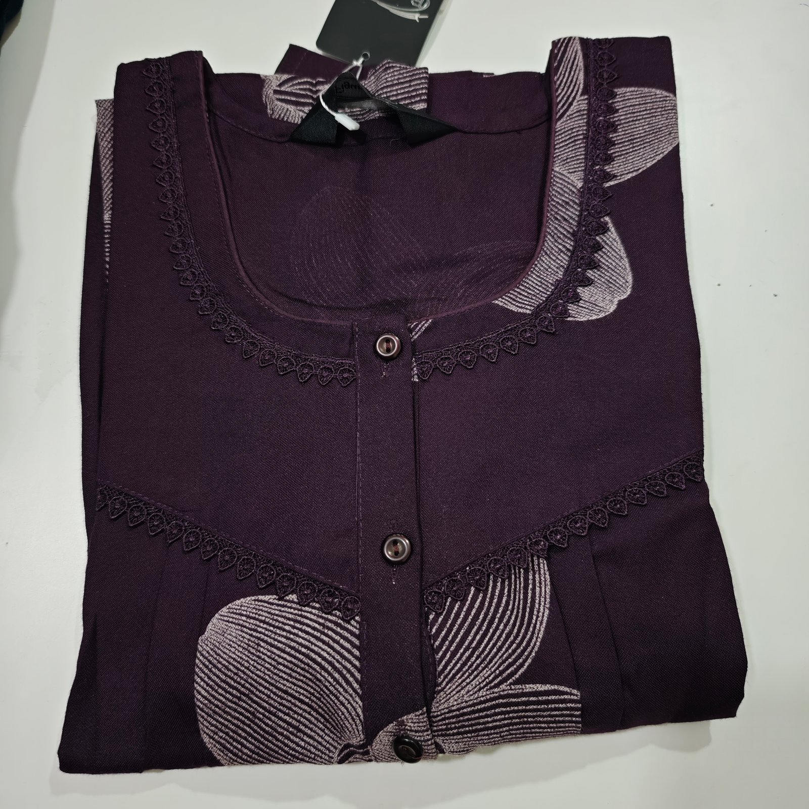 Figure Fine Alpine Nighty L Maroon #002630