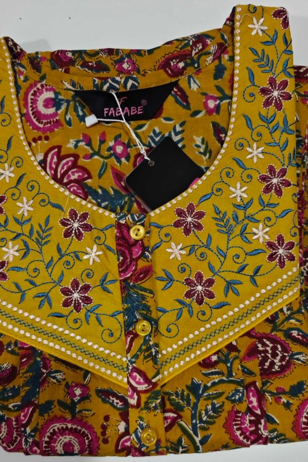 Figure Fine Cotton Nighty L Yellow #002750