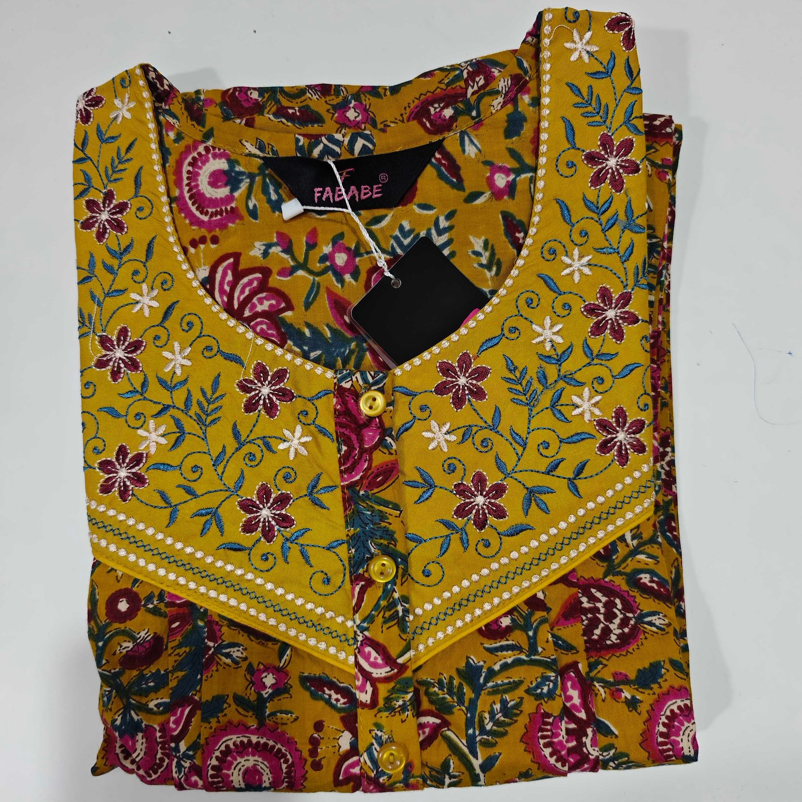Figure Fine Cotton Nighty L Yellow #002750