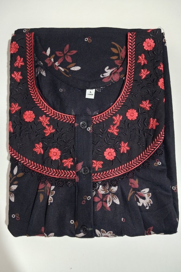 Alphine nighties l L Black #002938