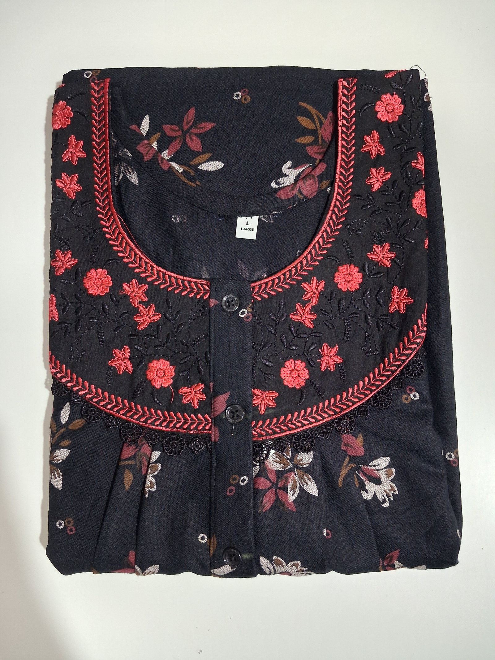 Alphine nighties l L Black #002938