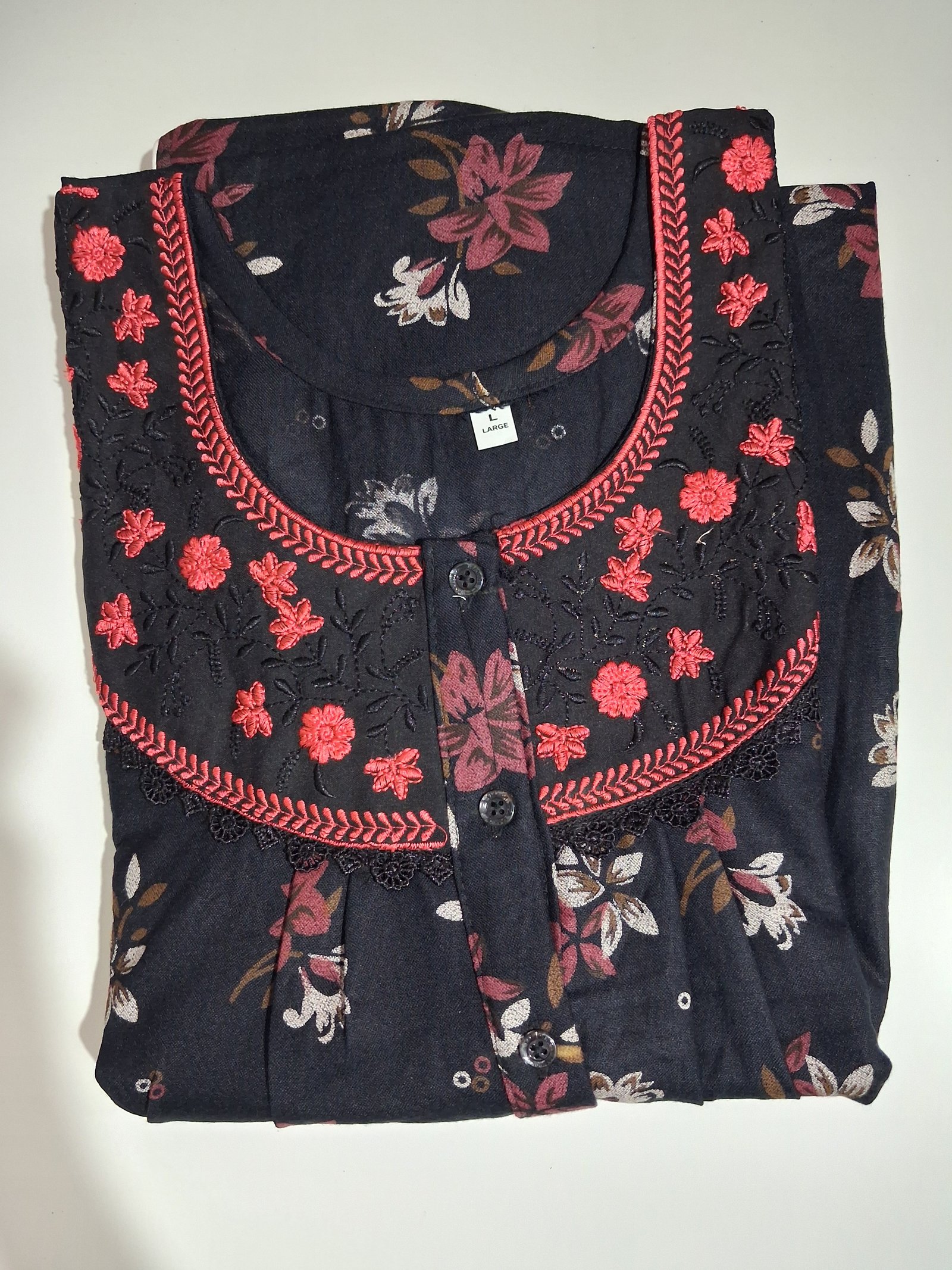 Alphine nighties l L Black #002937