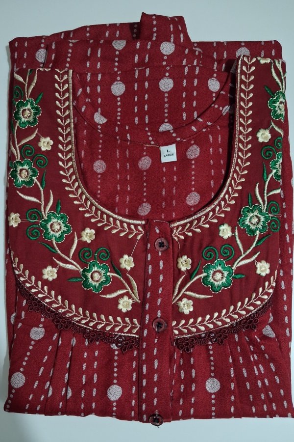 Alphine nighties l L Crimson #002943