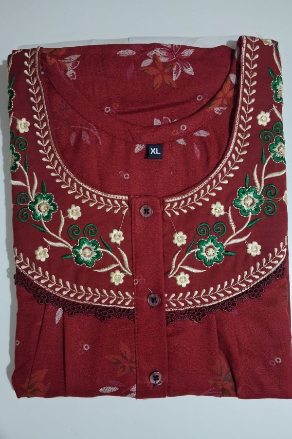 Alpine nighties Xl XL Crimson #003031