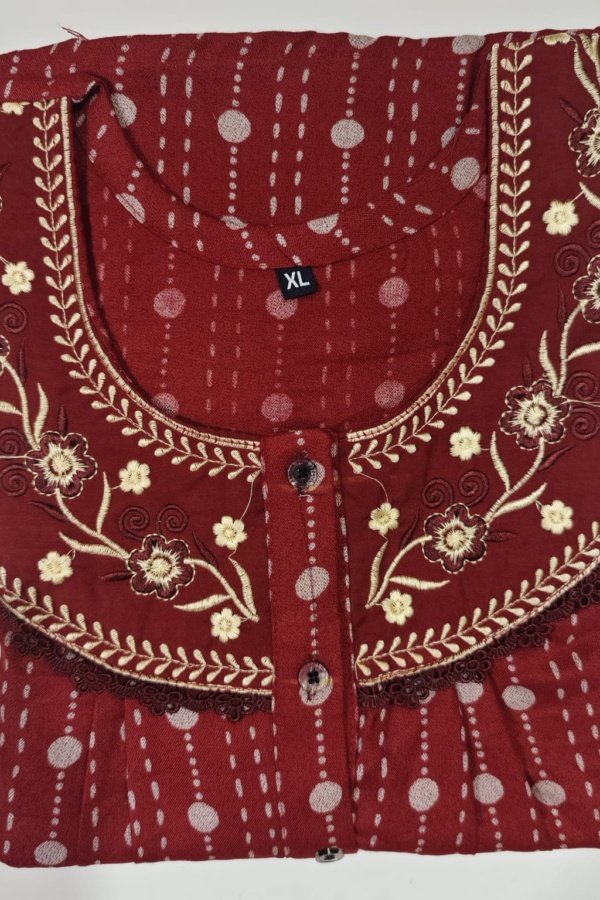 Alpine nighties Xl XL Crimson #003025