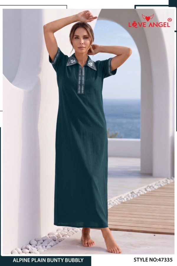 Alphine colour nighties L L White #002966