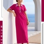 Alphine colour nighties L L Hot Pink #002963