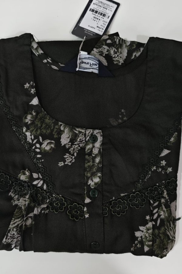 Alphine feeding nighties L L Black #002974