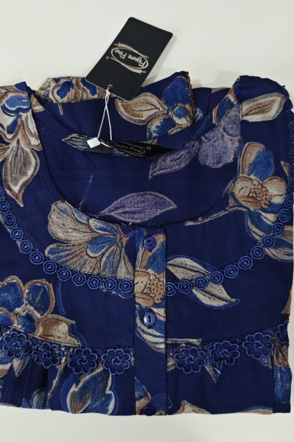 Alphine feeding nighties L L Royal Blue #002971